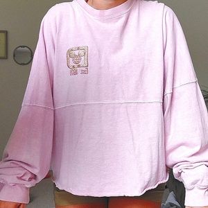 Disney world sweatshirt, size L, light pink
